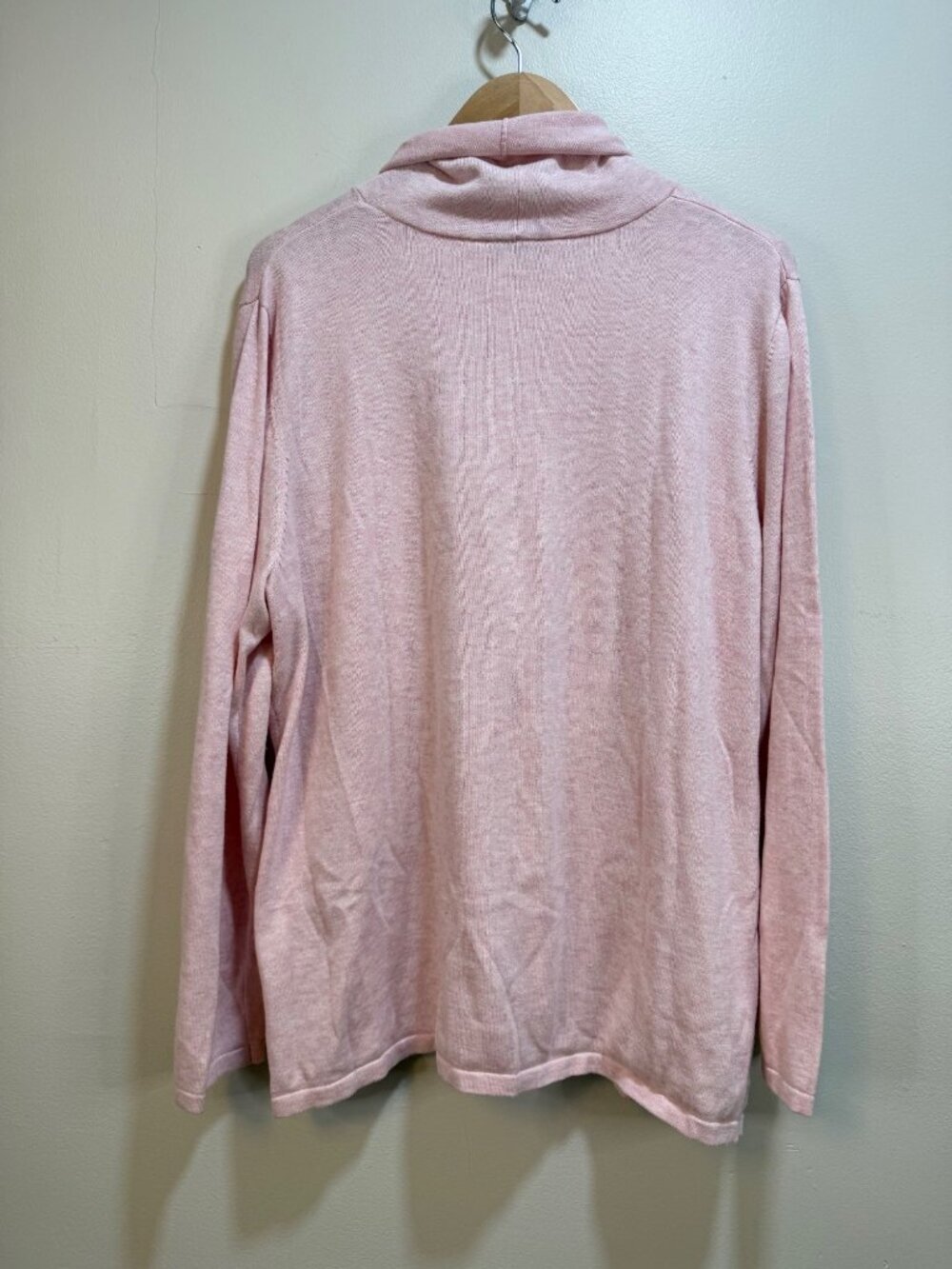 J.Jill Womens Pink Long Sleeve Cowl Neck Sweater Feminine Balletcore Preppy - Picture 4 of 6
